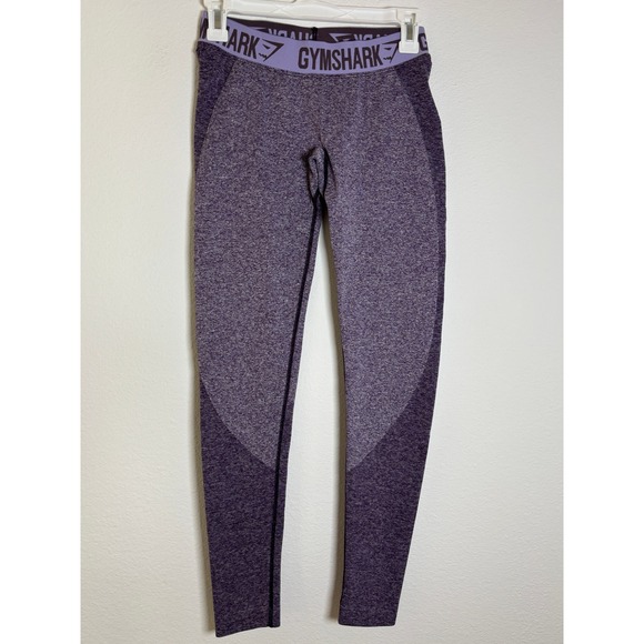 Gymshark Pants - Gymshark Flex High Waisted Seamless Leggings Purple Marl Medium Workout Tights